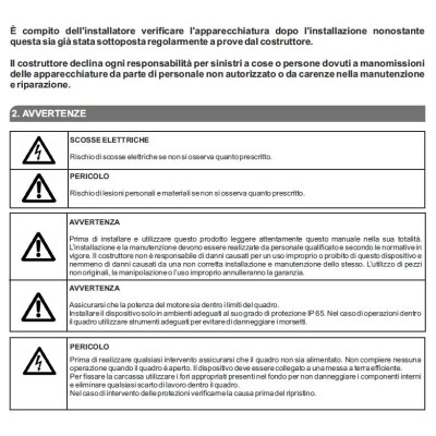 Salupo Quadro DRY CONTROL PLUS 400V 0,5÷10HP (0,5÷16A) | AgricolBio.it