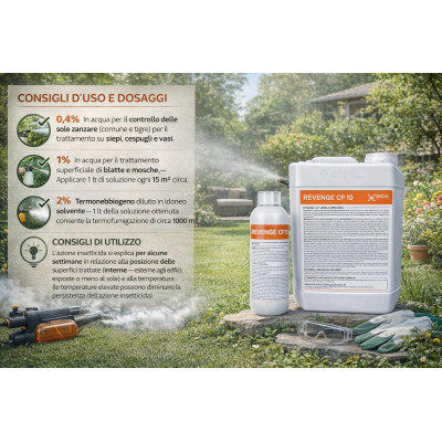 Insetticida Mosche, Zanzare, Zecche REVENGE CP10 | AgricolBio.it