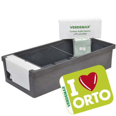 Vaso grande Orto Urbano con serbatoio idrico integrato da cm 115 x 58 x h 28