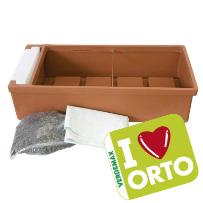 Vaso grande Orto Urbano con serbatoio idrico integrato da cm 115 x 58 x h 28