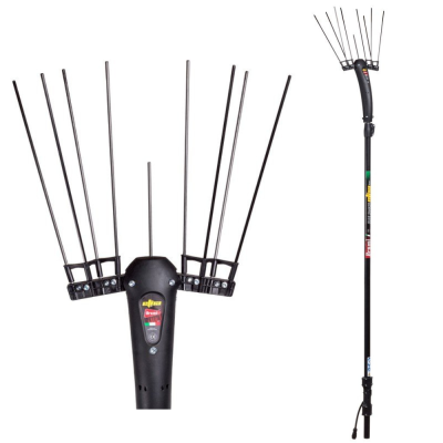 Brumi ETNA 12V - Abbacchiatore elettrico a batteria - Asta telescopica in carbonio 240/330 cm