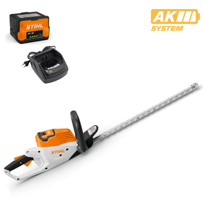 Stihl HSA 50 Set - Tagliasiepi Lama 50 cm con batteria AK10 (36V ) e caricabatteria AL101 inclusi - Sistema AK