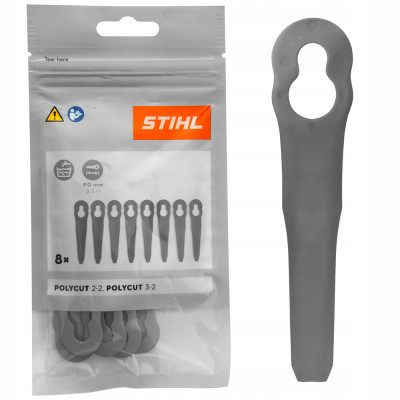 Stihl Gruppo coltelli per Testina Falciante PolyCut 2-2 e 3-2 - Conf. 8 pz - Cod. 4008-007-1000