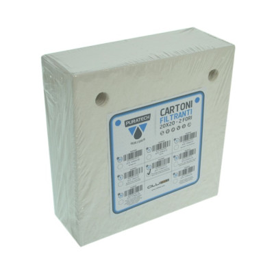Cartone filtrante puratech fori c16 brllantante 0,9 micron