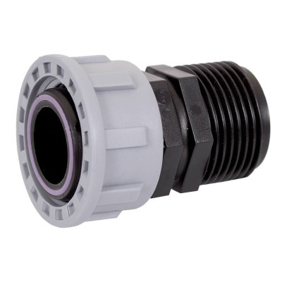 Manicotto collettore in PP con filetto Maschio/Femmina 1"x1" - O'ring inclusa Manicotto collettore in PP con filetto Maschio/Femmina 1"x1" - O'ring inclusa