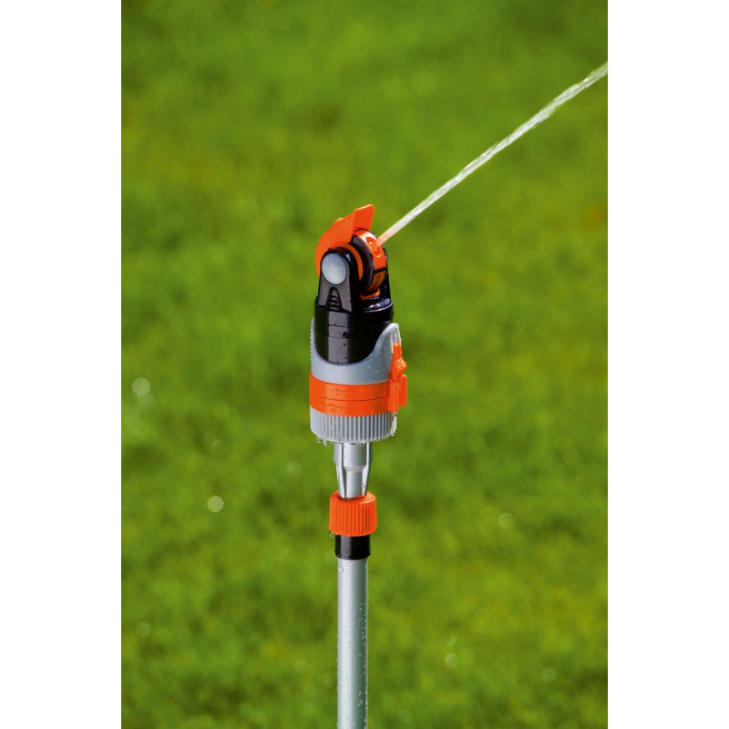 Irrigatore A Treppiede Rotante 360° Con Base A Impatto - Regolabile In Acciaio Inox Per Prato E Giardino - 3