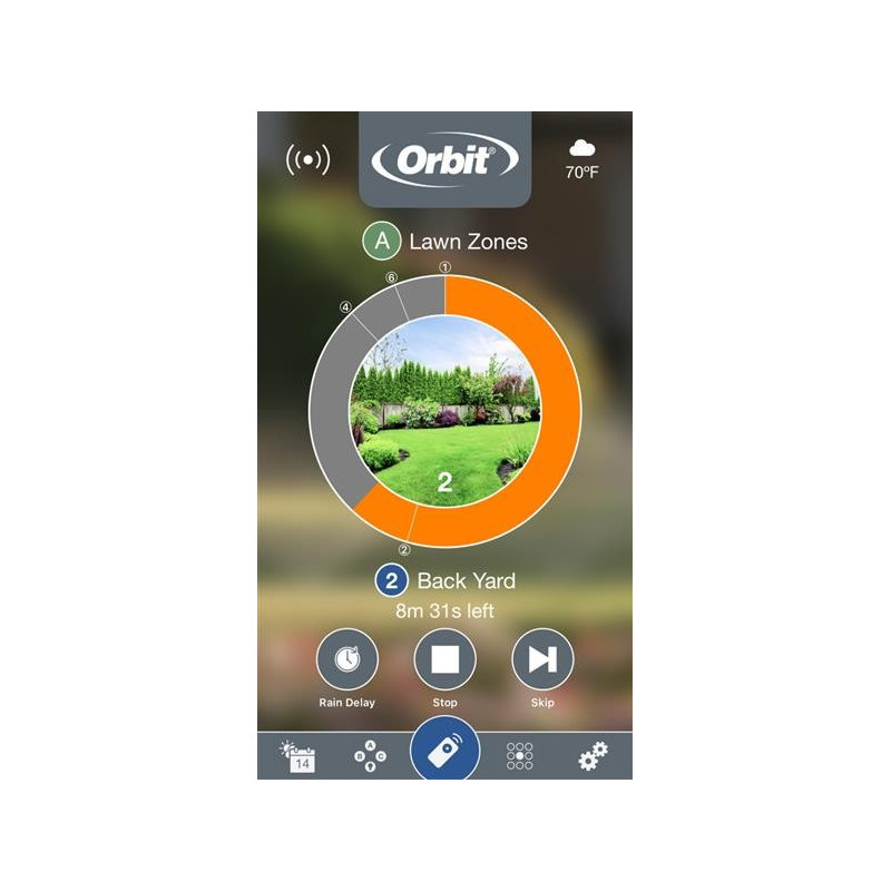 Orbit 56761 Irrigatore Oscillante Con Base Anti-Ribaltamento – Copertura Fino A 3600 Mq – Regolabile E Robusto