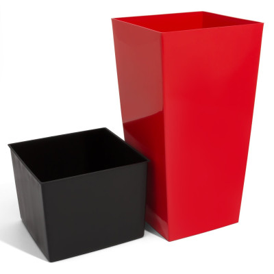 Urbi Square Rosso Corallo con Inserto