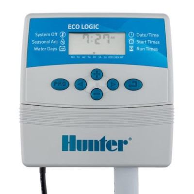 Programmatore Centralina per irrigazione 6 Zone Hunter Eco-Logic, per Interno Programmatore Centralina per irrigazione 6 Zone Hunter Eco-Logic, per Interno