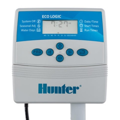 Programmatore Centralina per irrigazione 6 Zone Hunter Eco-Logic, per Interno