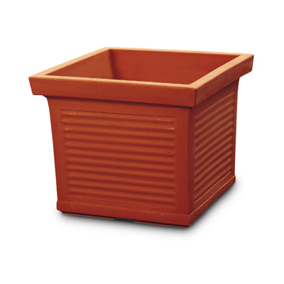 Vaso quadro millerighe 50 cm color Terracotta