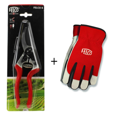 SET FELCO composto da: Forbice potatura F8 + Guanti SET FELCO composto da: Forbice potatura F8 + Guanti