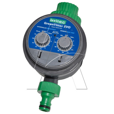 Programmatore elettronico da rubinetto a pile Green Timer con valvola incorporata IRRITEC 1 zona stazione 3/4" Programmatore elettronico da rubinetto a pile Green Timer con valvola incorporata IRRITEC 1 zona stazione 3/4"