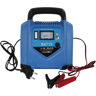 Caricabatterie auto portatile Awelco BAT 15 - alimentazione monofase batteria 12/24 V Caricabatterie auto portatile Awelco BAT 15 - alimentazione monofase batteria 12/24 V