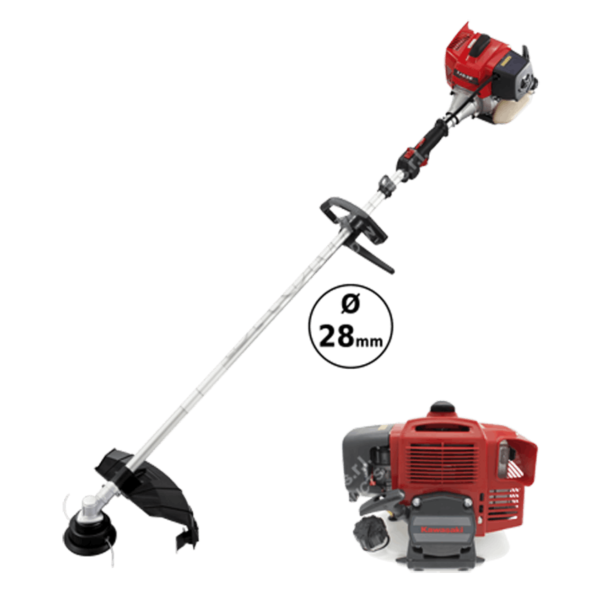 TJ 53 S - Decespugliatore Kawasaki a impugnatura singola con motore a scoppio 53 cc e 2,7 Hp - Asta 28 mm