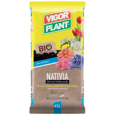 NATIVA 45 L. - TERRICCIO + MICRORGANISMI CONSENTITO IN BIO - VIGORPLANT