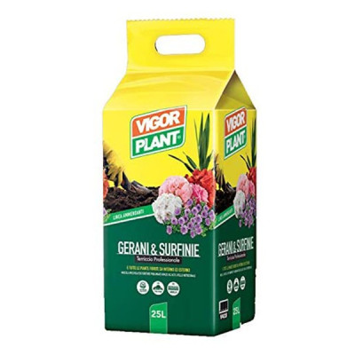 Terriccio professionale VigorPlant per GERANI e SURFINIE lt 25