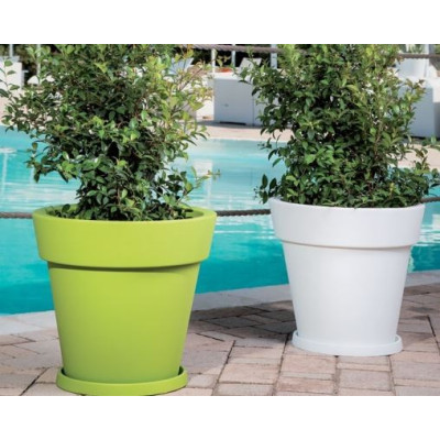 Vaso Gemma in resina colore verde d. 50 cm - Monacis Vaso Gemma in resina colore verde d. 50 cm - Monacis
