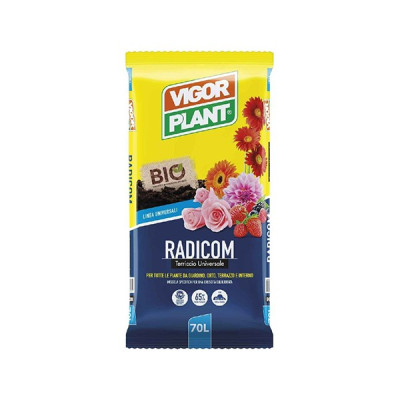 RADICOM 70 L. - TERRICCIO PROFESSIONALE CON CONCIME ORGANICO BIOLOGICO - VIGORPLANT