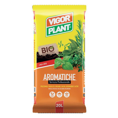 AROMATICHE 20 L. - SUBSTRATO DI COLTIVAZIONE PER PIANTE AROMATICHE BIOLOGICO - VIGORPLANT