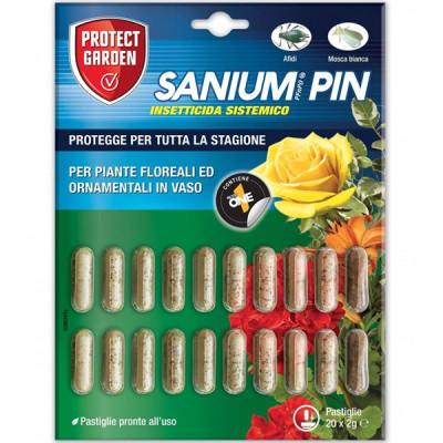 Insetticida sistemico PFnPO Sanium PIN - 20 pastiglie da 2 gr
