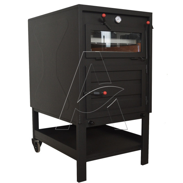 Forno a legna retto con bruciatore mattoni 71x77x147 | AgricolBio.it