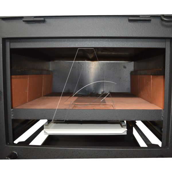 Forno a legna retto con bruciatore mattoni 71x77x147 | AgricolBio.it