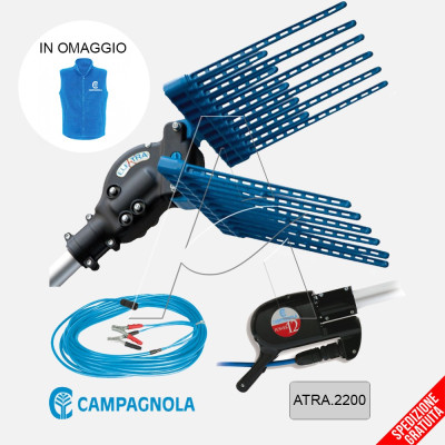Testa di raccolta elettrica Elektra ECO - Cod. ATRA.2200 Originale campagnola Testa di raccolta elettrica Elektra ECO - Cod. ATRA.2200 Originale campagnola