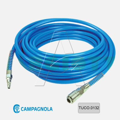 Tubo Poliuretano D. 8x10 con raccordo innesto e rubinetto Originale Campagnola - bobina 10 metri Tubo Poliuretano D. 8x10 con raccordo innesto e rubinetto Originale Campagnola - bobina 10 metri