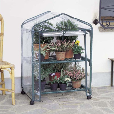 Serra Azalea a 2 ripiani con ruote Art. V2488 - Verdemax Serra Azalea a 2 ripiani con ruote Art. V2488 - Verdemax