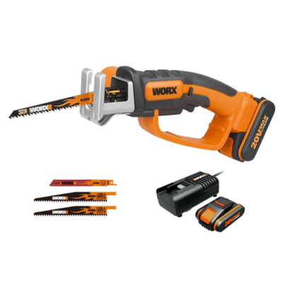 Seghetto alternativo elettrico a batteria Worx WG894E con Batteria Li-ion e Caricabatteria inclusi Seghetto alternativo elettrico a batteria Worx WG894E con Batteria Li-ion e Caricabatteria inclusi