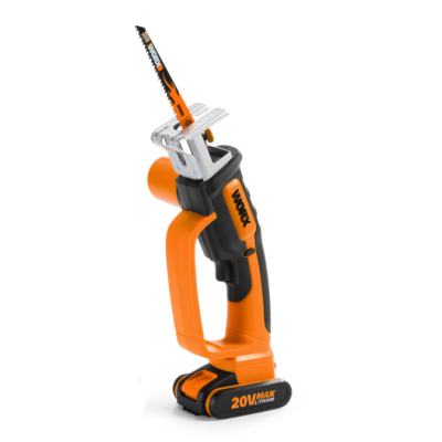Seghetto alternativo elettrico a batteria Worx WG894E con Batteria Li-ion e Caricabatteria inclusi Seghetto alternativo elettrico a batteria Worx WG894E con Batteria Li-ion e Caricabatteria inclusi