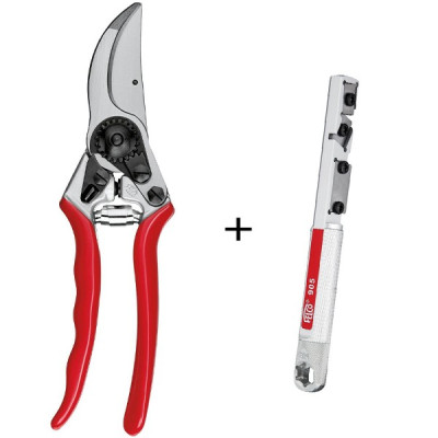 SET FELCO composto da Forbice potatura F02 e affilalame 905 SET FELCO composto da Forbice potatura F02 e affilalame 905