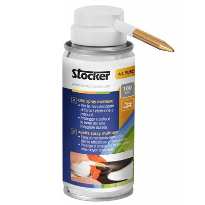Olio spray lubrificante per manutenzione forbici elettriche e manuali - 100 ml Stocker Olio spray lubrificante per manutenzione forbici elettriche e manuali - 100 ml Stocker